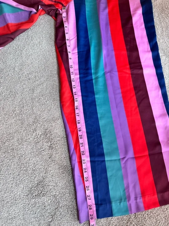 Eloquii Bright Multi-Stripe Wide-Leg Pants - Picture 5 of 6